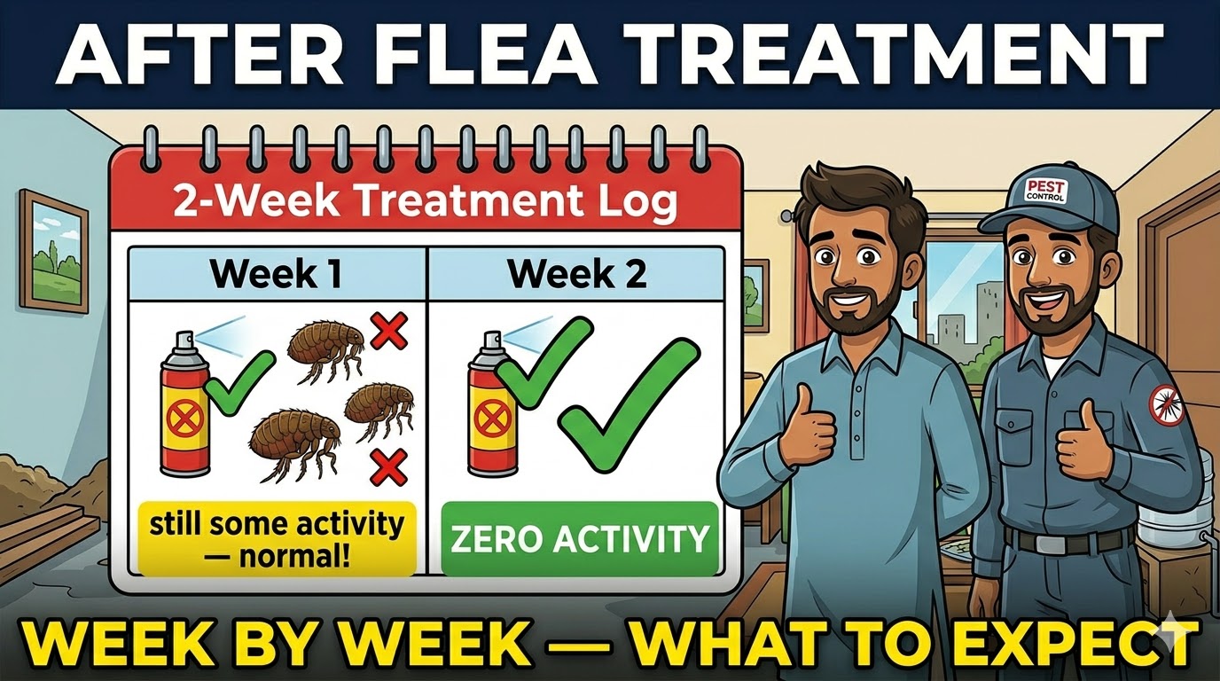 After Flea Treatment in Karachi: What to Expect in the First Two Weeks