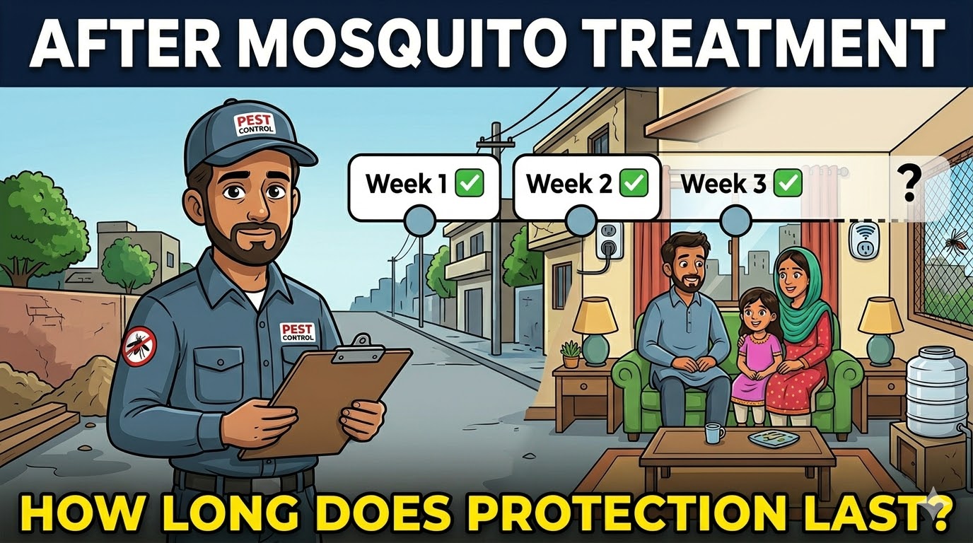 After Mosquito Treatment in Karachi: How Long Protection Lasts and What to Expect