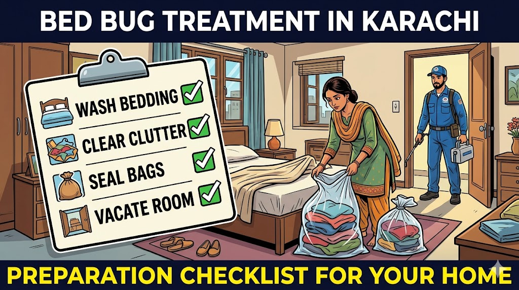 Bed Bug Treatment Preparation Checklist for Karachi Households