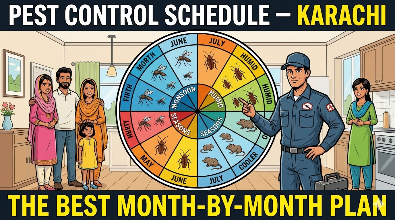 Best Month-by-Month Pest Control Schedule for Karachi Homes and Apartments