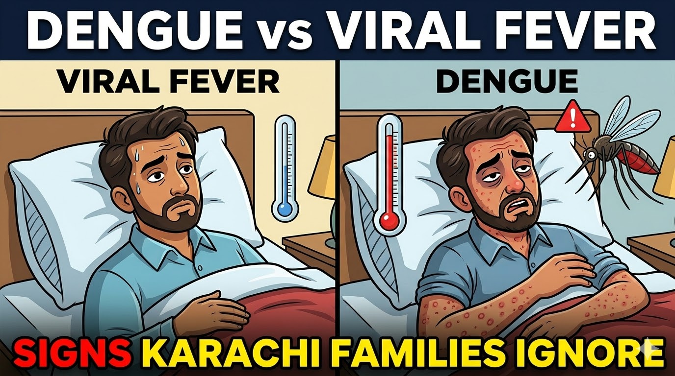 Dengue Vs. Regular Viral Fever In Karachi