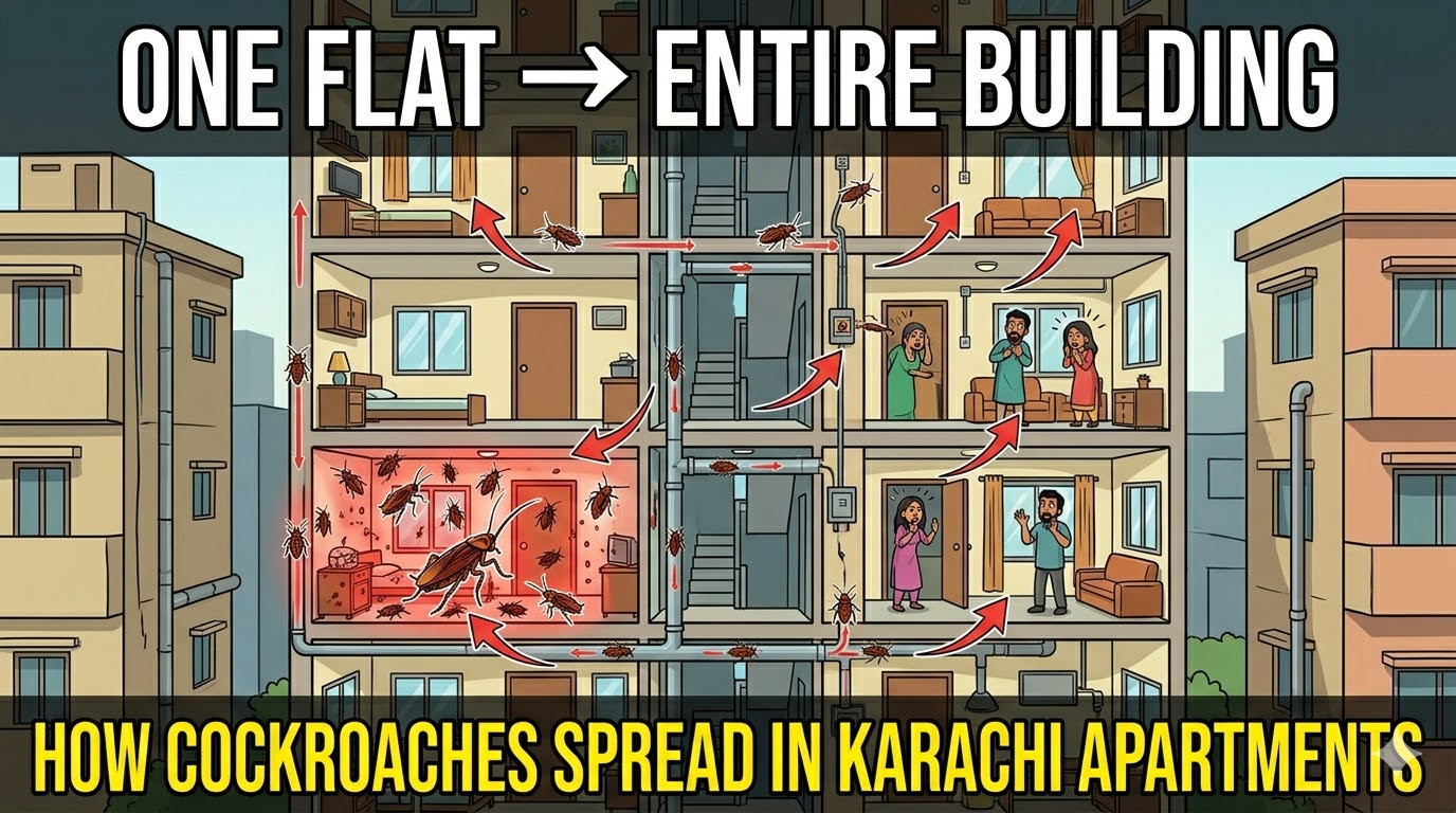How Cockroach Infestations In One Karachi Flat Spread To The Entire Building