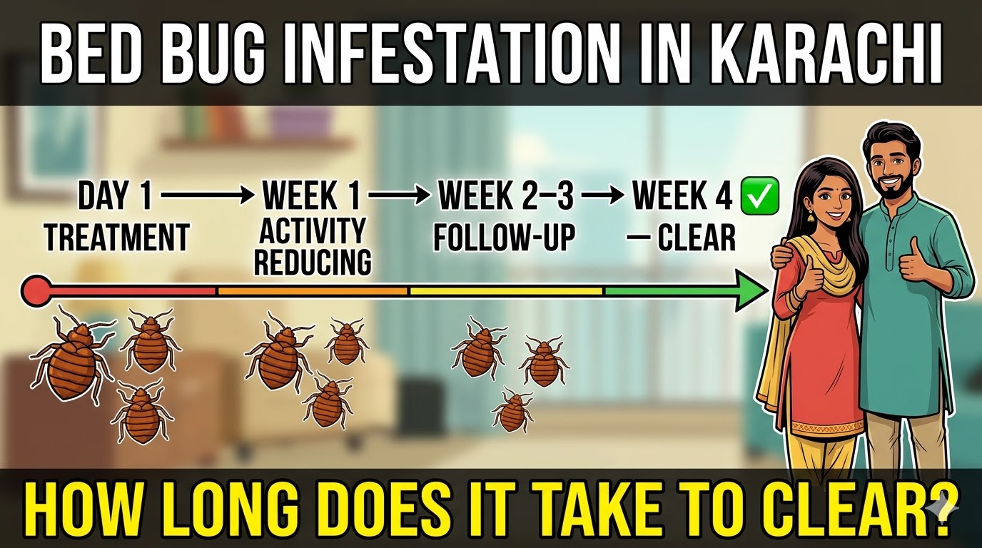 How Long Does a Bed Bug Infestation Take to Clear Completely in a Karachi Flat?