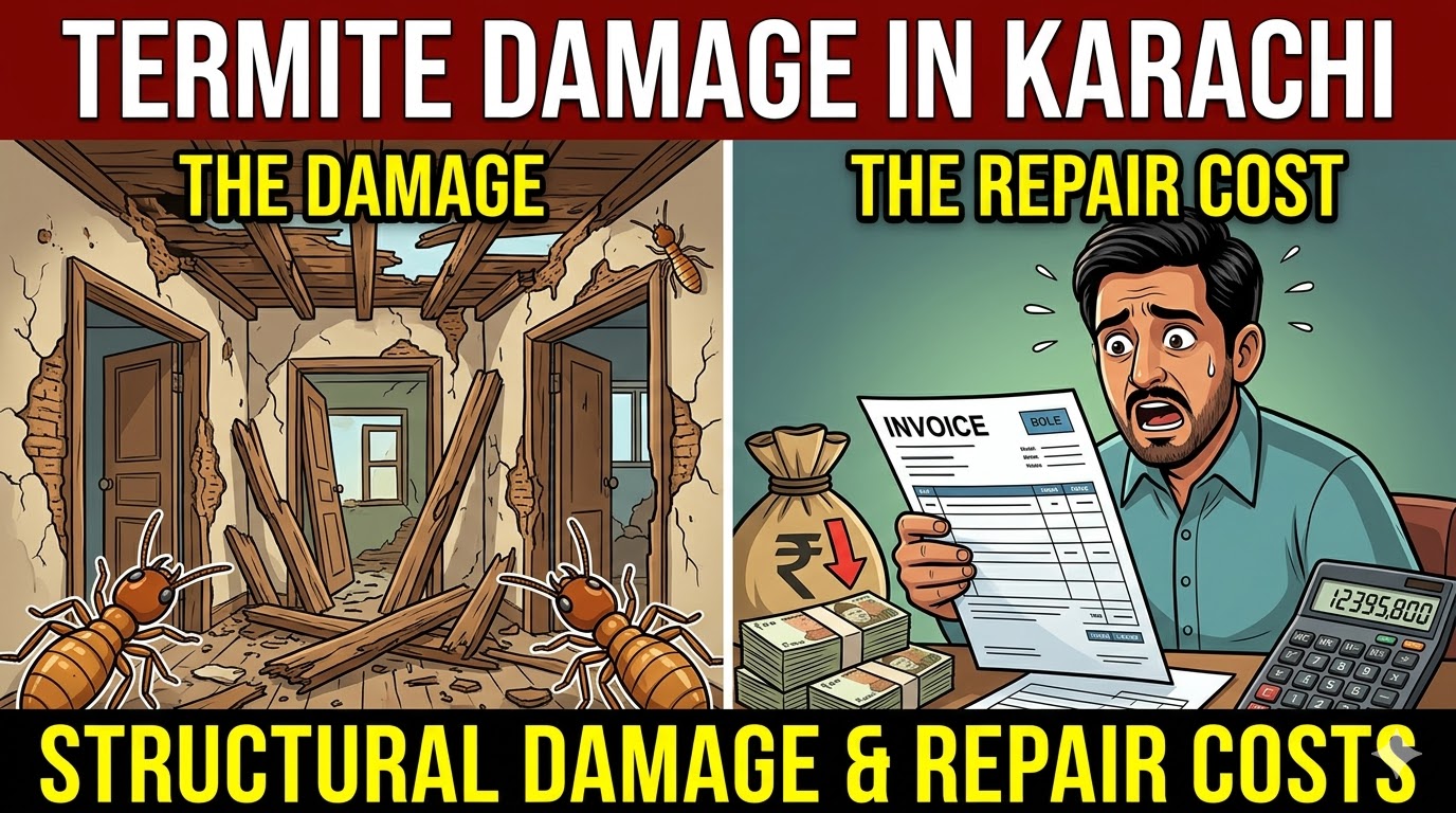 How Much Structural Damage Can Termites Cause in a Karachi Home — and What Repairs Cost