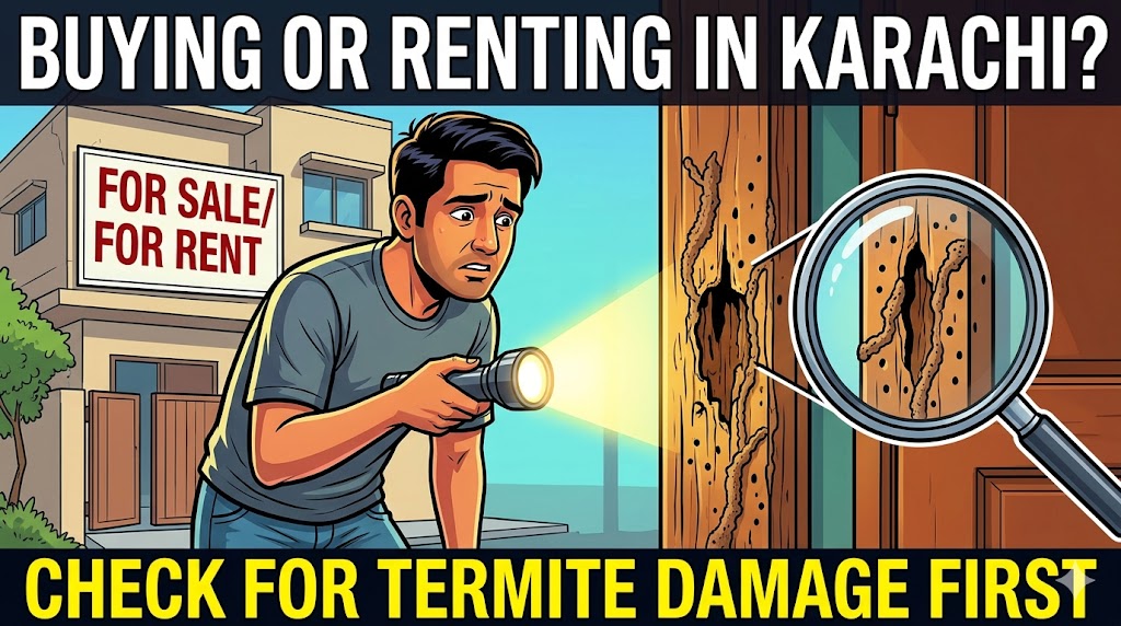 How to Check If a New Property in Karachi Has Termite Damage Before You Buy or Rent