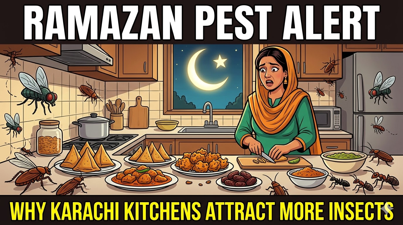 Ramazan Pest Alert: Why Karachi Kitchens Attract More Insects During Iftar Season