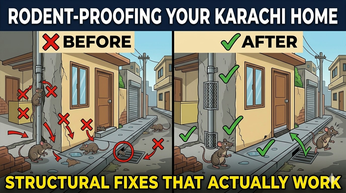 Rodent-Proofing a Karachi Home: Structural Fixes That Stop Rats From Coming Back