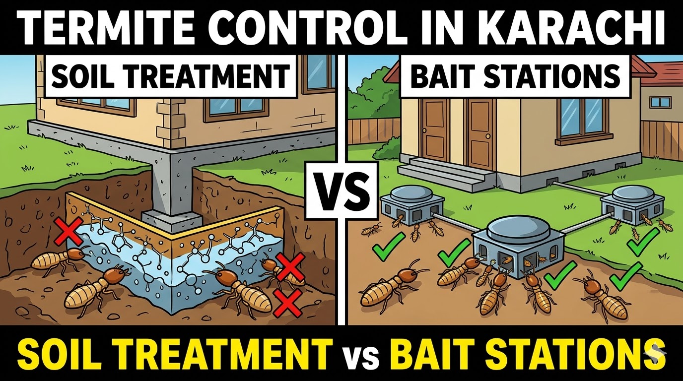 Soil Treatment vs. Bait Stations for Termite Control in Karachi: A Practical Comparison