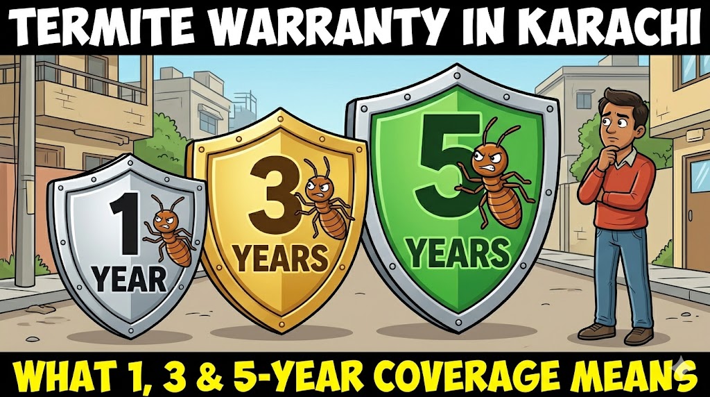 Termite Warranty in Karachi: What 1-Year, 3-Year, and 5-Year Coverage Actually Means