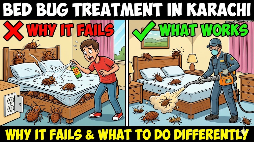 The Real Reason Bed Bug Treatments Fail in Karachi Flats — And What to Do Differently