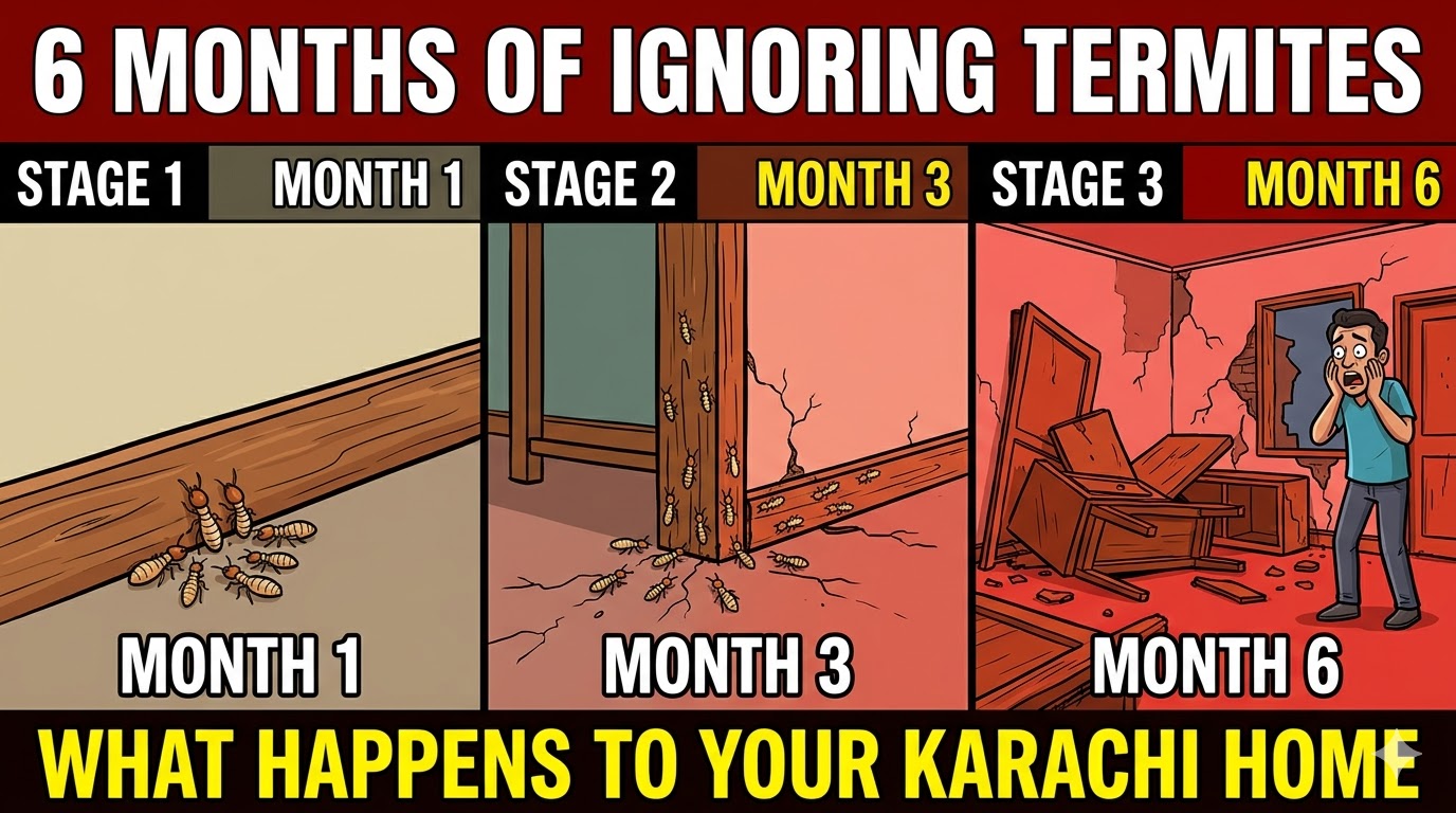 What Happens If You Ignore a Termite Infestation in Your Karachi Home for 6 Months?