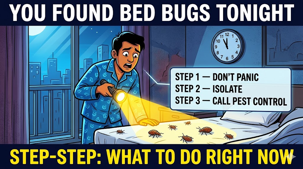 What to Do the Night You Discover Bed Bugs in Your Karachi Home: A Step-by-Step Response