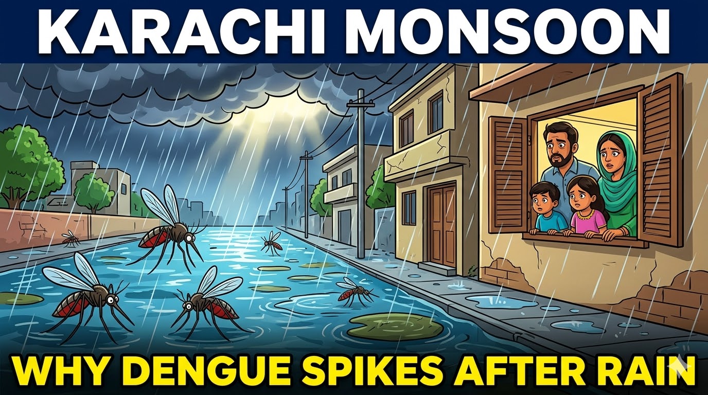 Why Dengue Cases Spike in Karachi After Rains — And How Mosquitoes Multiply Inside Homes