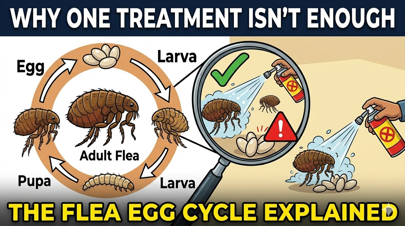 Why Flea Treatments in Karachi Often Need Two Rounds — The Egg Cycle Explained