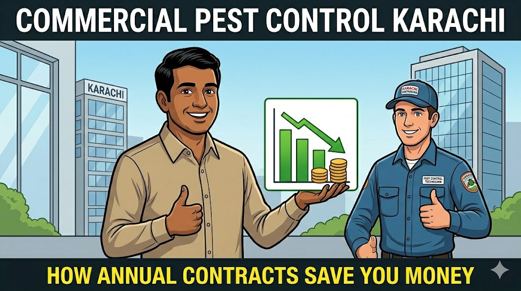 How Large Commercial Properties in Karachi Can Reduce Pest Control Costs with Annual Contracts