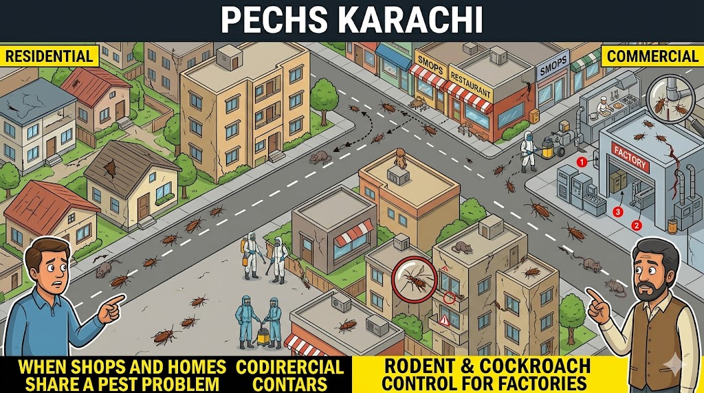 PECHS Pest Control Guide: Commercial and Residential Buildings on the Same Block