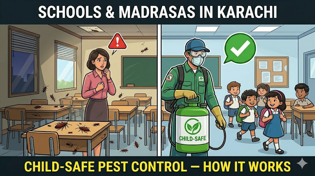 Pest Control for Karachi Schools and Madrasas: Child-Safe Methods and Scheduling