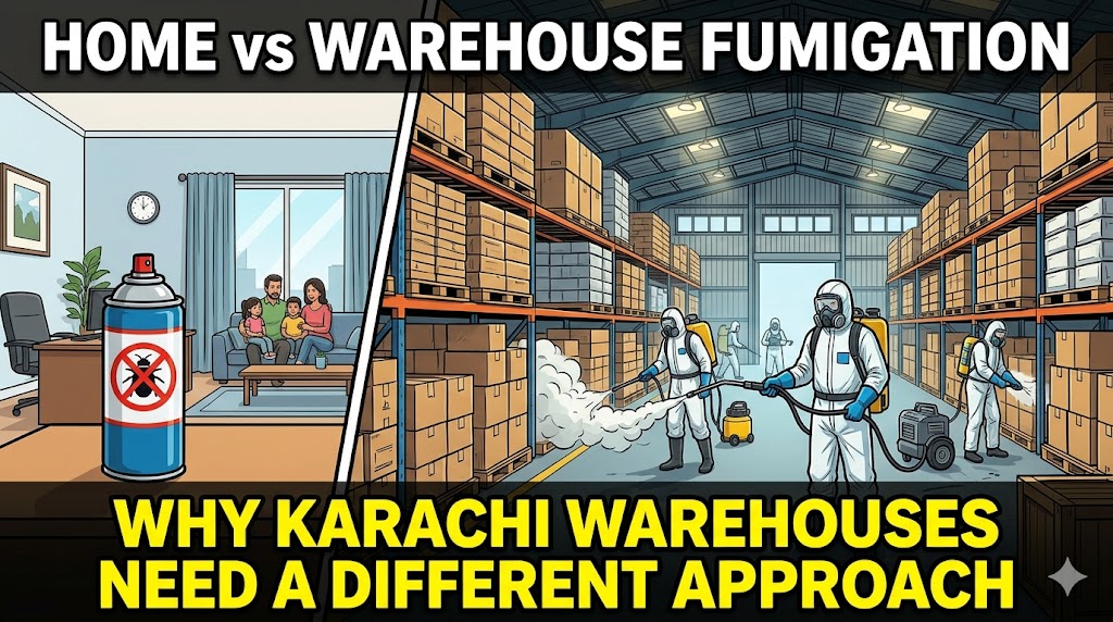 Why Karachi Warehouses Need a Different Fumigation Approach Than Homes