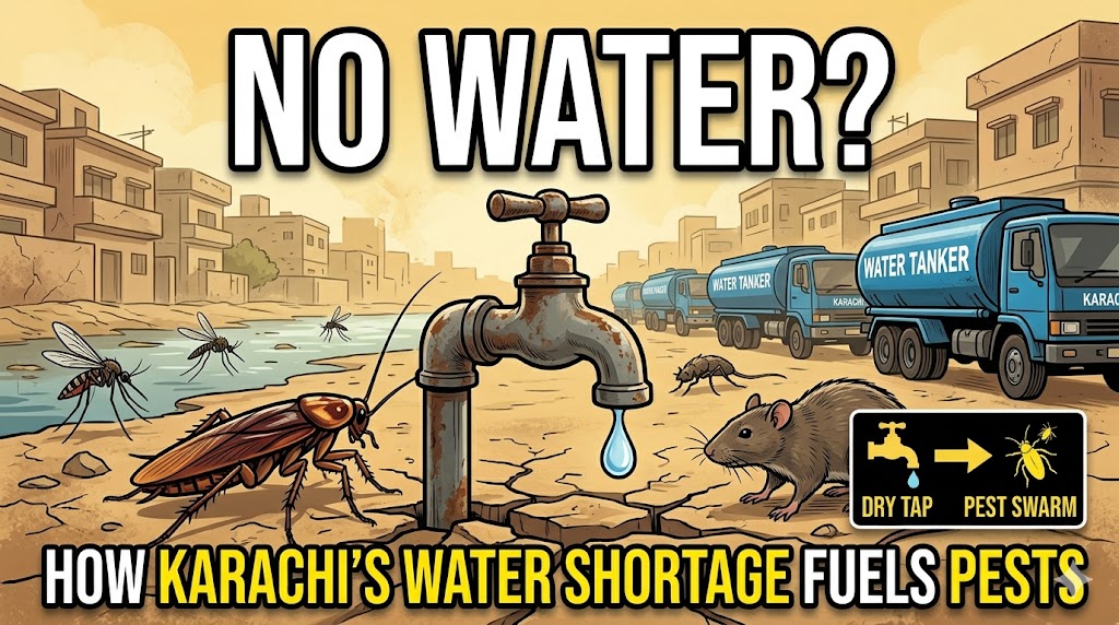 Karachi Water Crisis Is Fuelling A Pest Crisis