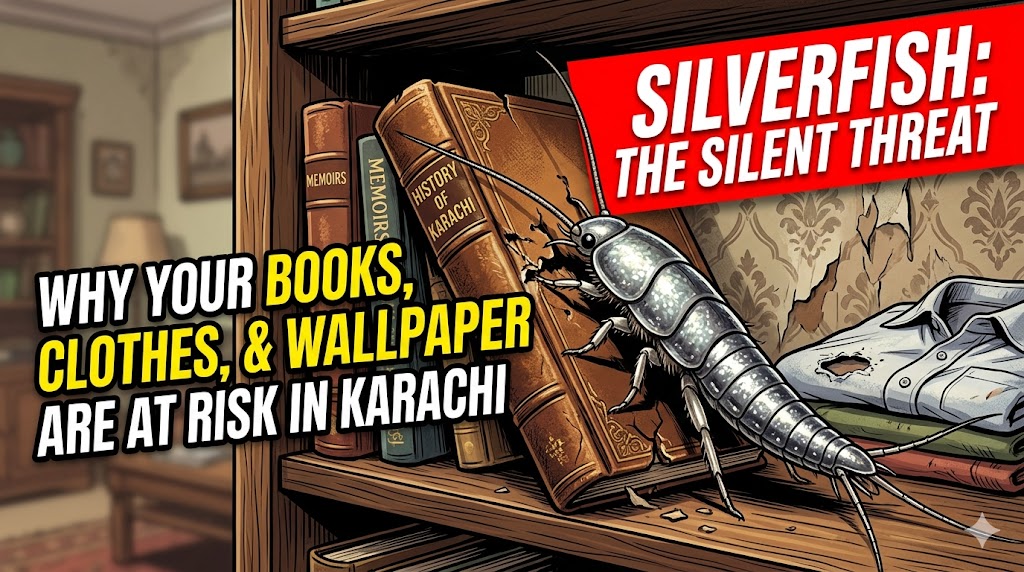 Silverfish in Karachi Homes: Why Your Books, Clothes, and Wallpaper Are at Risk